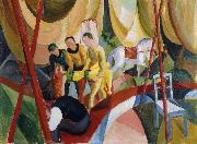 August Macke Circus France oil painting artist